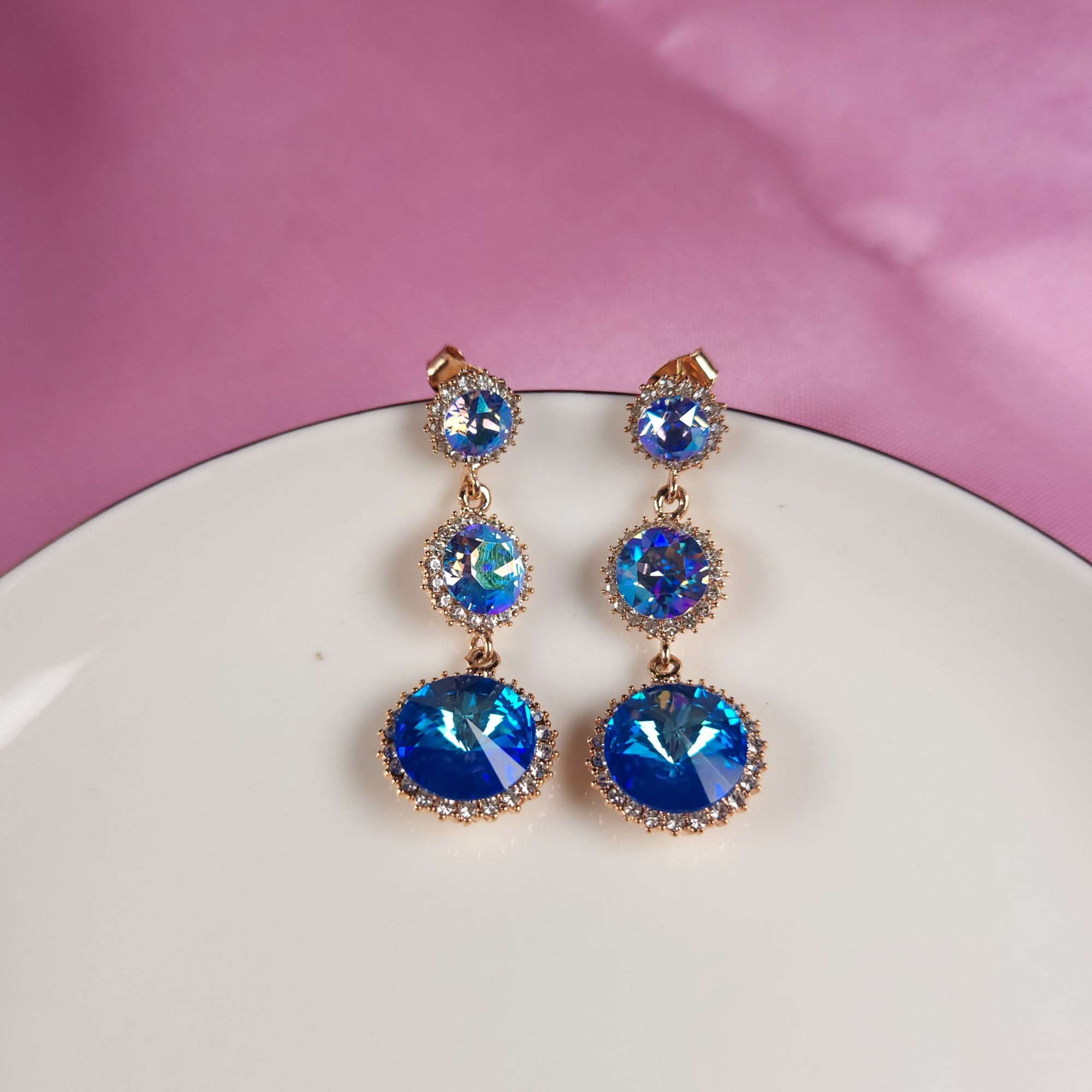 Big Drop Swarovski Earrings