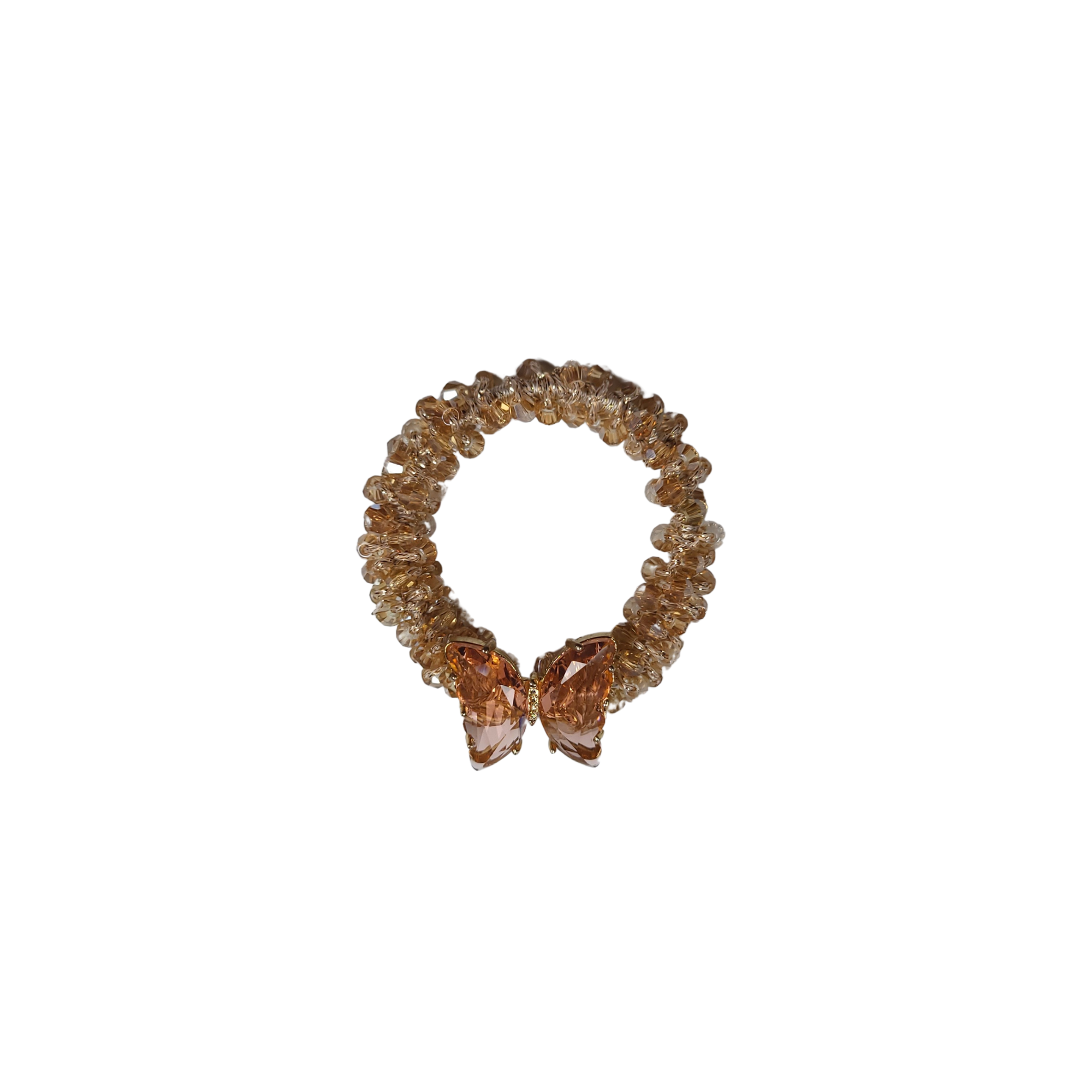 Butterfly Gem Tie Brown