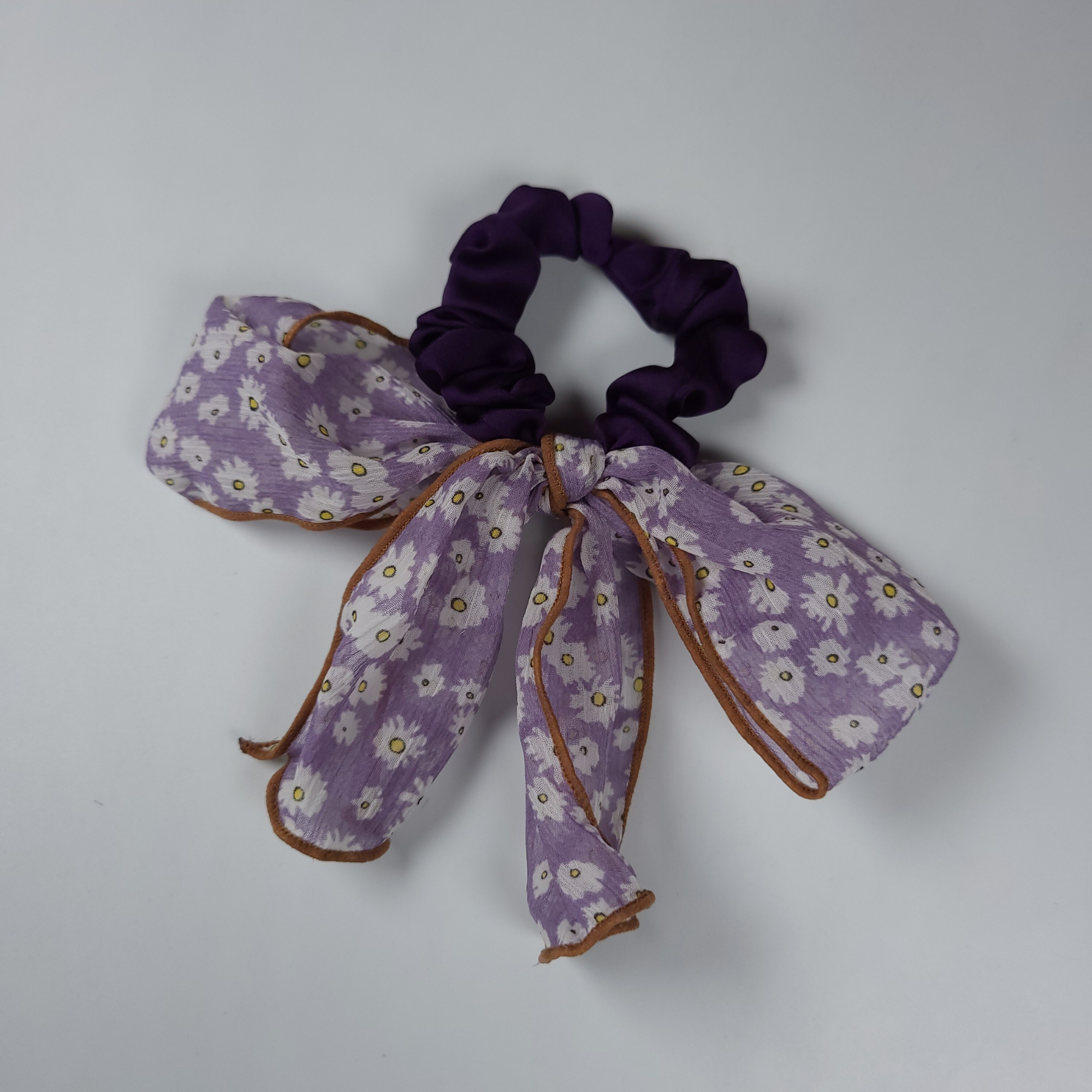 Floral Satin Scrunchie Fashion -Scrunchie