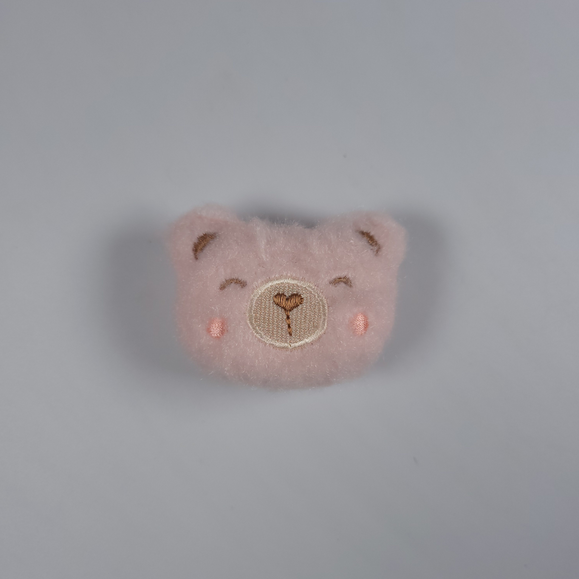 Fuzzy Pink Bear Phone Holder