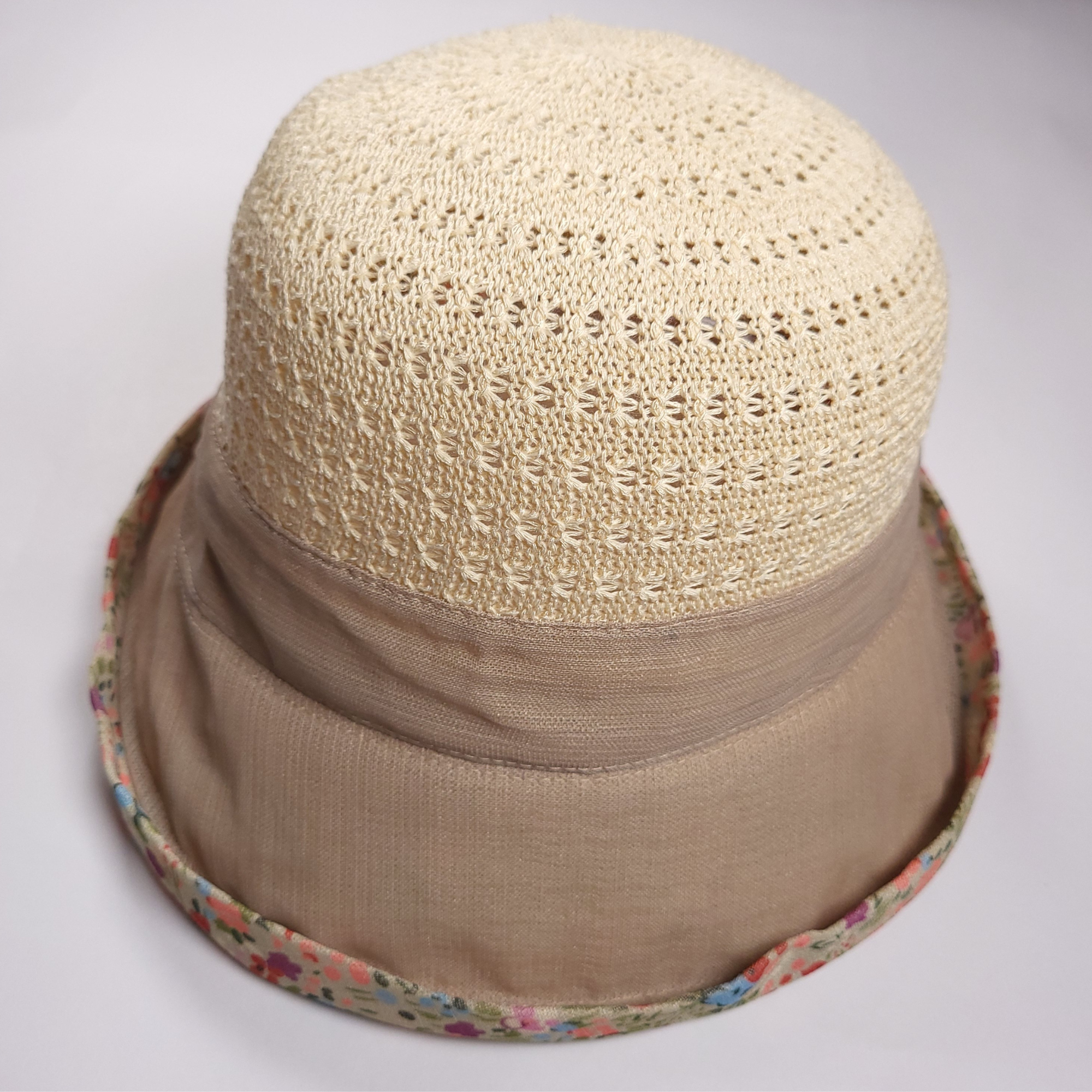 Graceful Sunshade Hat - Soft Beige