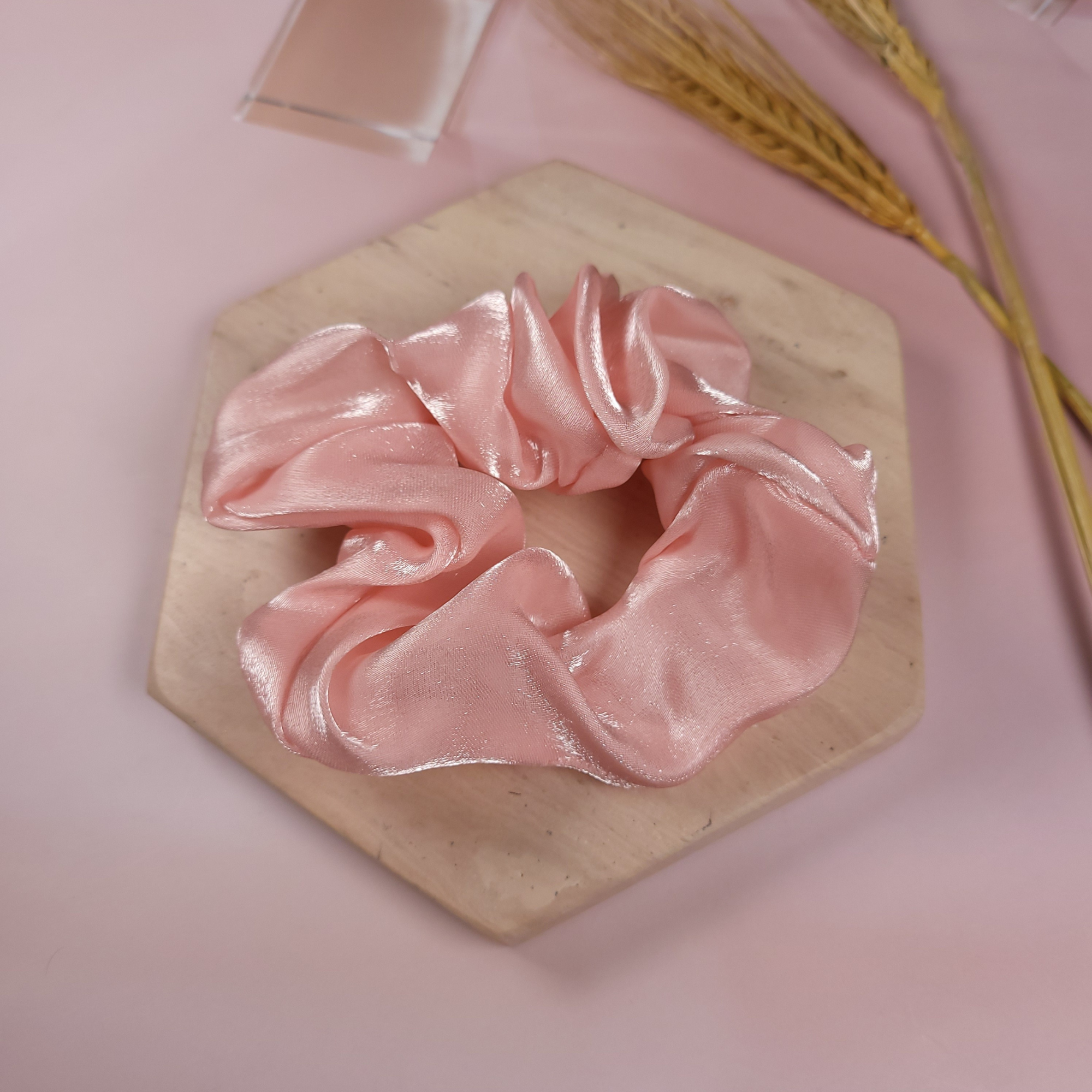 Lycra hair scrunchies Pink 