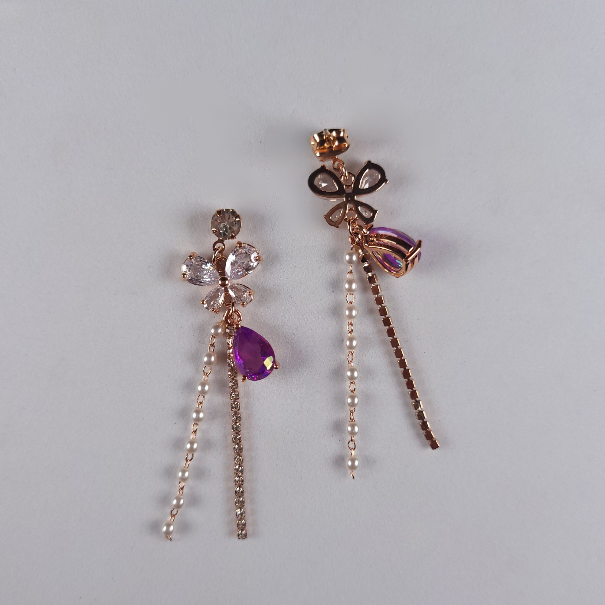 Pearls Of Korea Crystal Trail Classic Earring