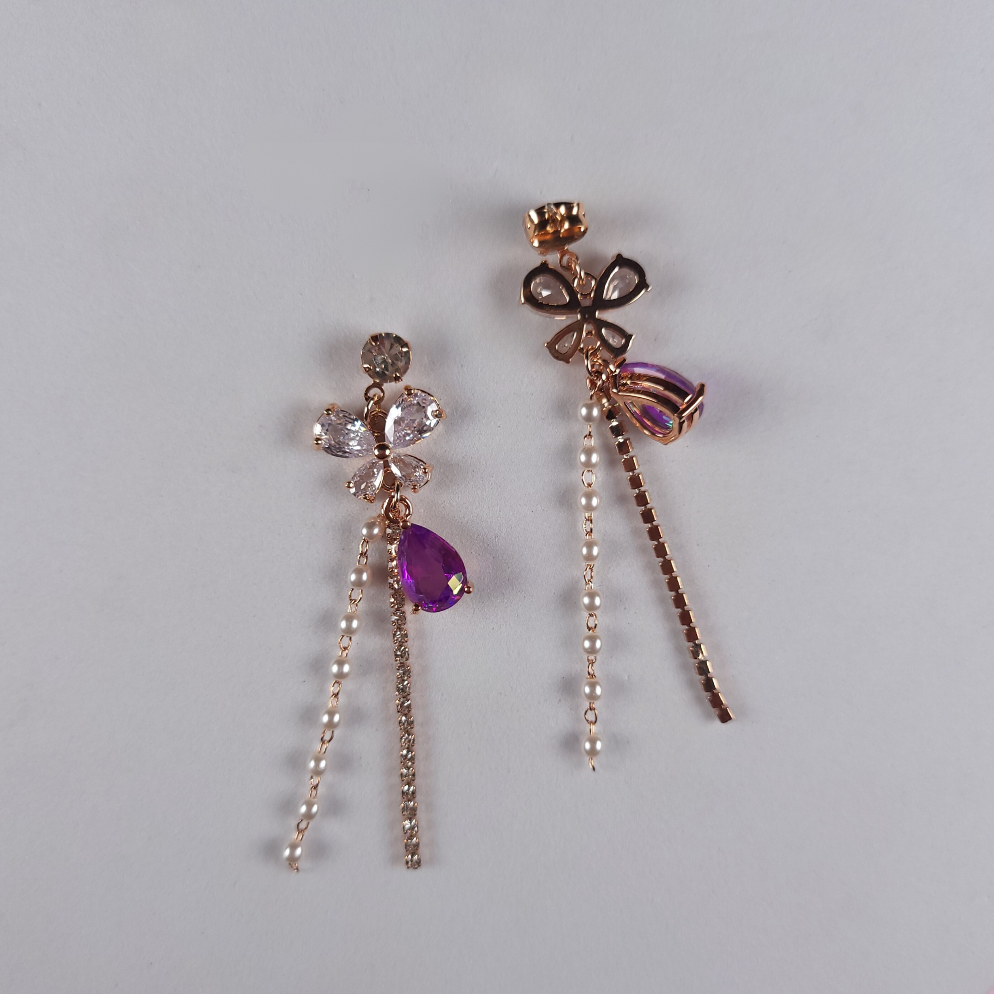 Pearls Of Korea Crystal Trail Classic Earring