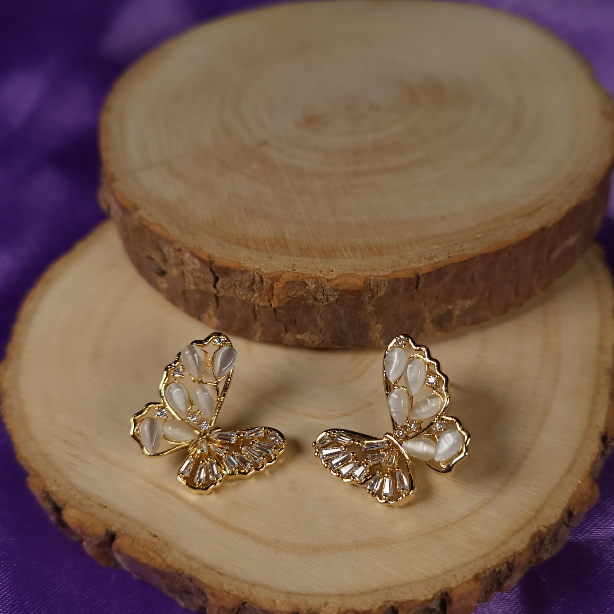 Butterfly Gem Classic Earring