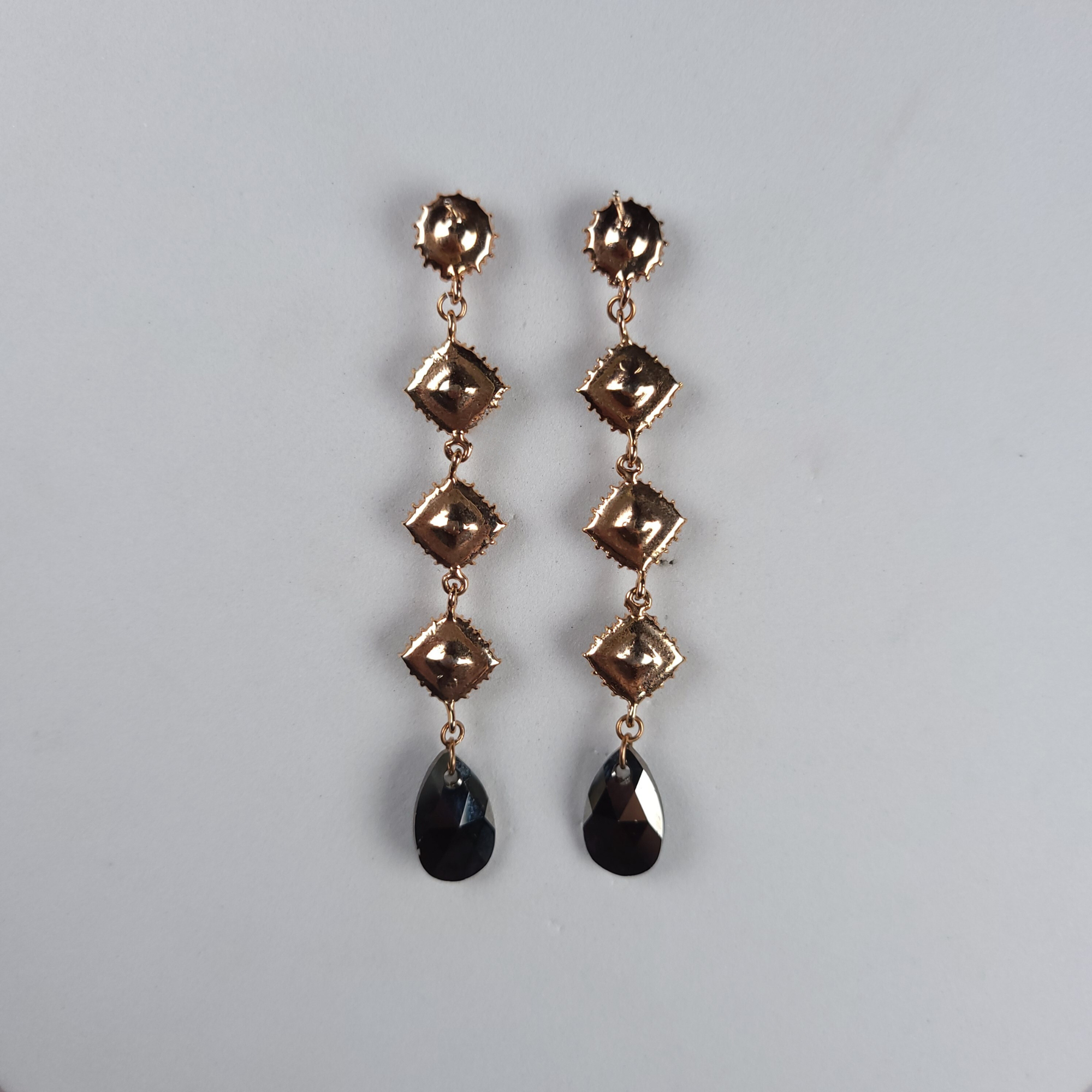 Spectacular Swarovski Crystal Earrings Black