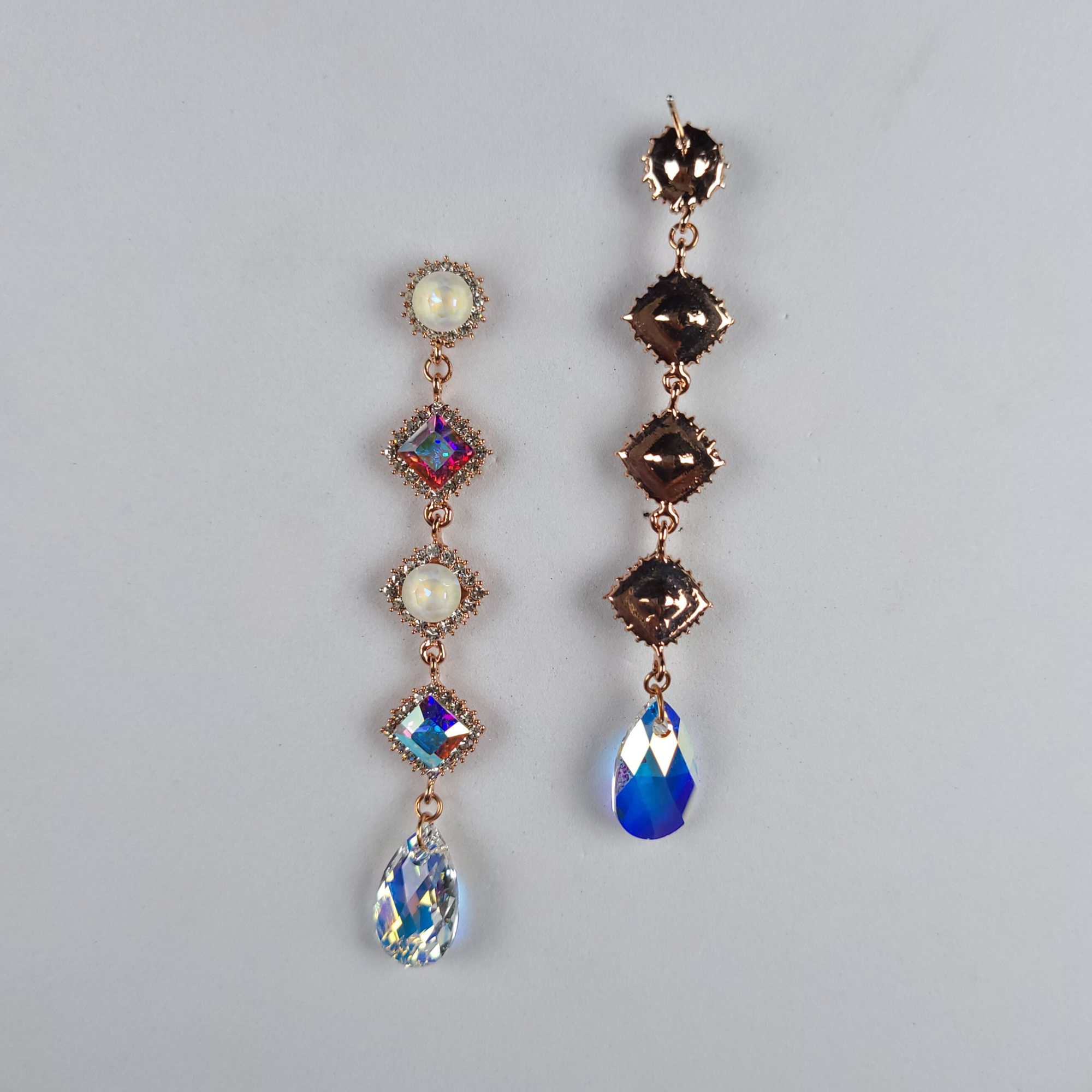 Spectacular Swarovski Crystal Earrings Blue