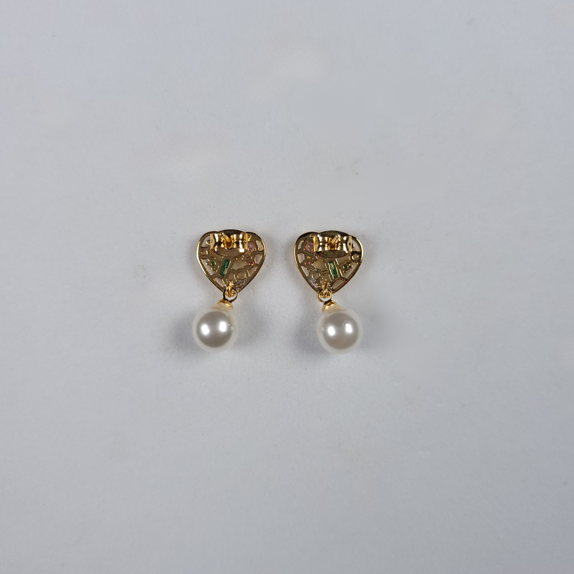 Pearls Of Korea Heart Pearl Drop Classic Earring