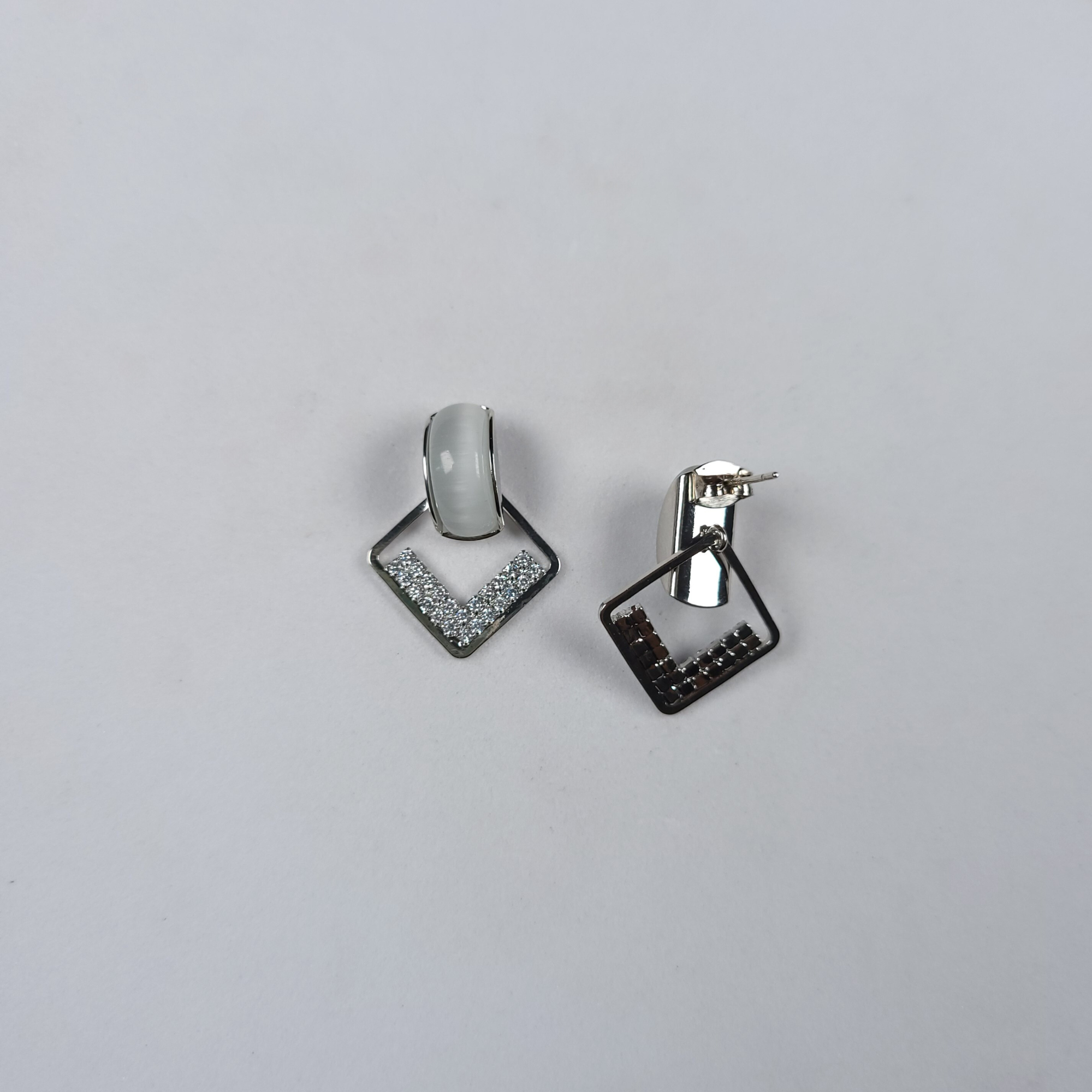 Square Block Classic Earrings