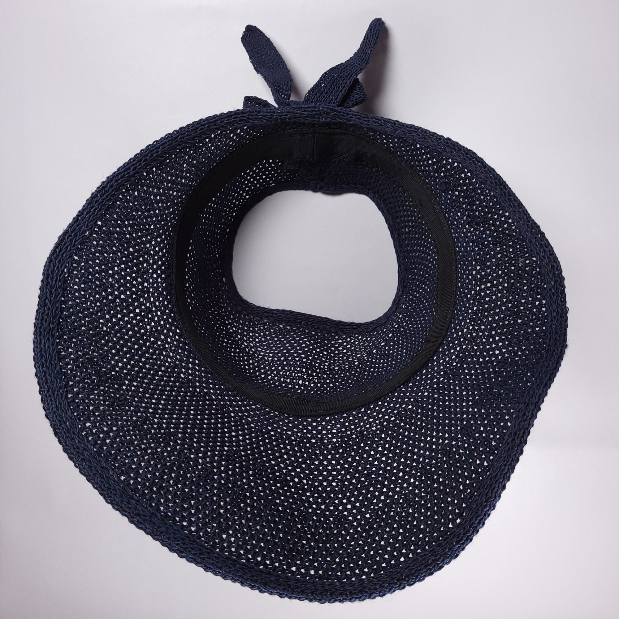 Sunlit Petals Hat - Navy Blue 