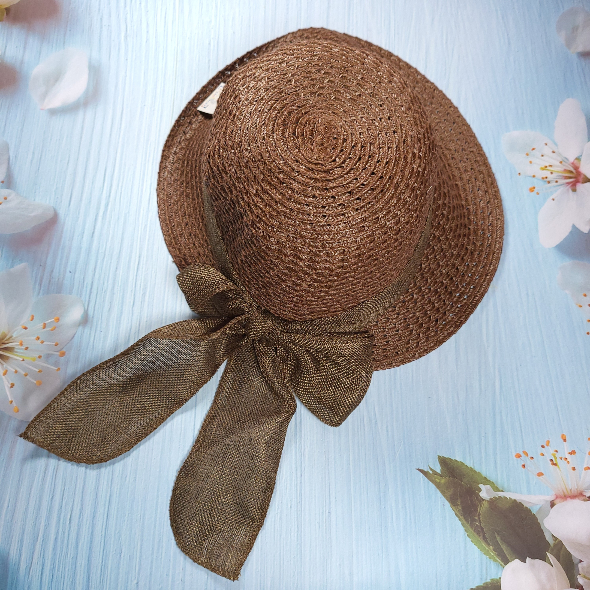 Sunshine Bow Hat - Brown