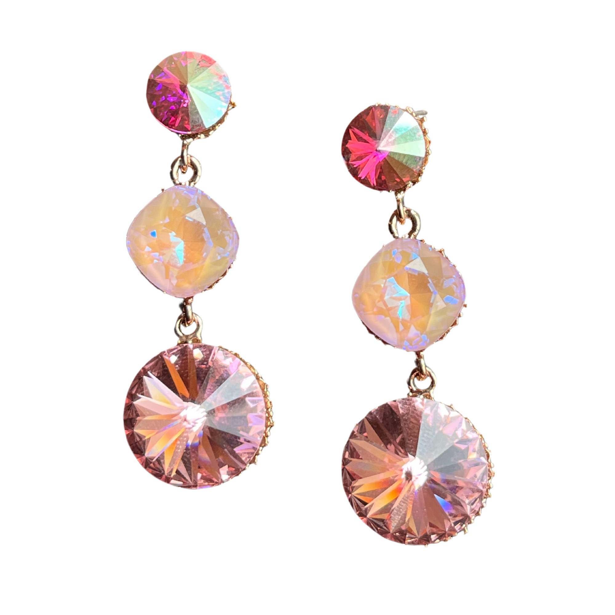 Big Drop Swarovski Earrings