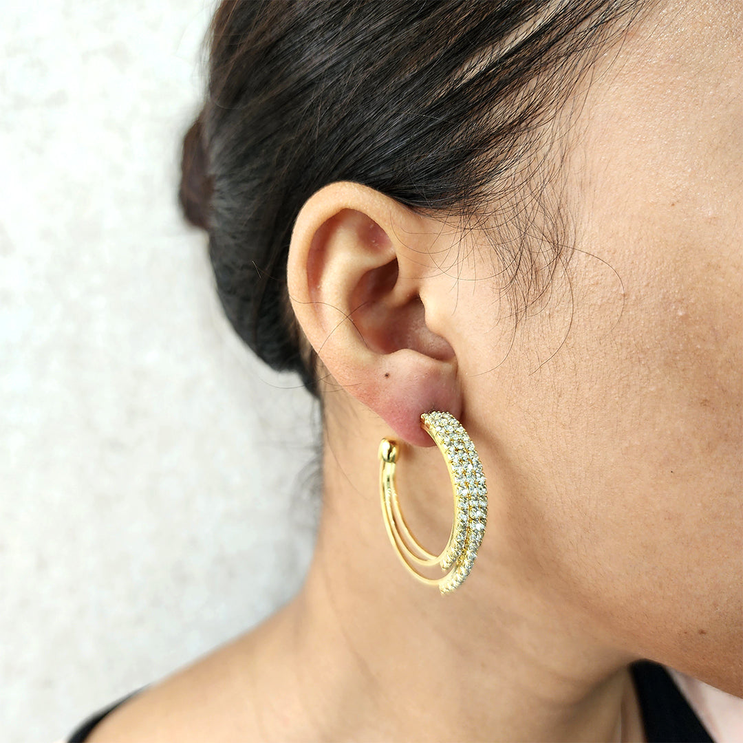 Golden Pair of Earrings