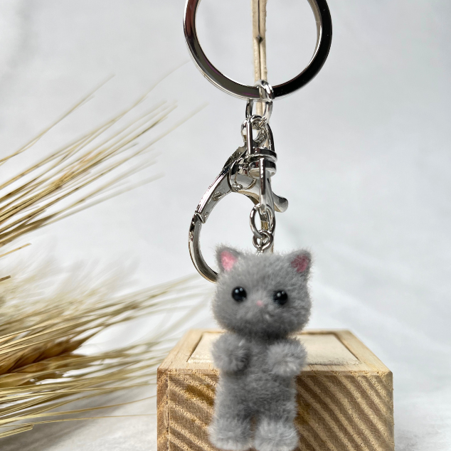 Mini cat key ring