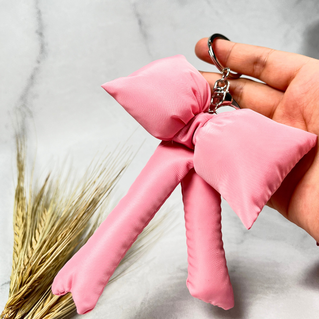 Padding ribbon key ring