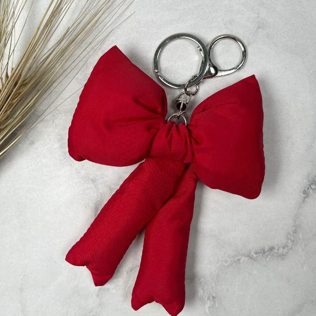 Padding ribbon key ring