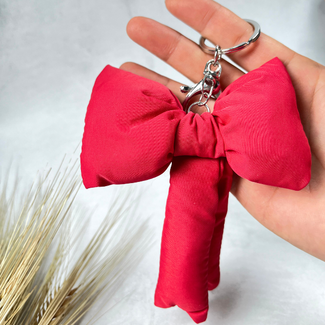 Padding ribbon key ring